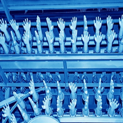 Устранимая перчатка латекса резинового нитрила полиэтилена CY600 пластиковая хирургическая медицинская делая вес ПК продаж силы машины