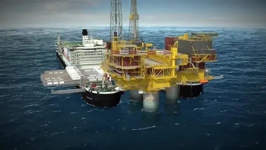 Платформа по разработке нефтяных месторождений на море компании ZX
