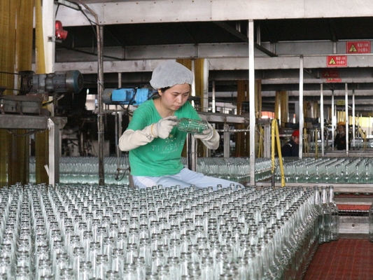 Линия производства бутылок для напитков из стеклянных бутылок Coca Cola